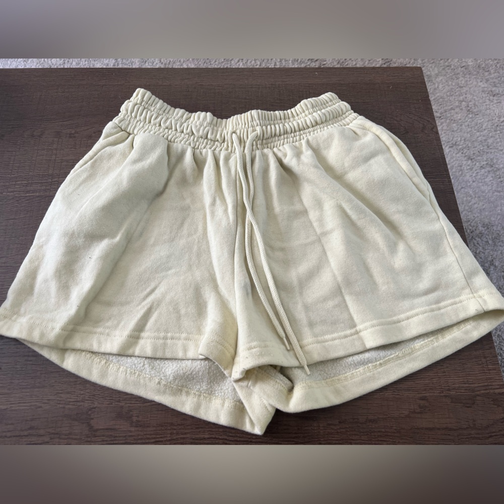 Salty Lemon yellow lounge shorts